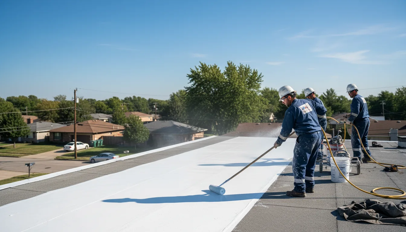 Commercial roof coating in Ipava, IL near me